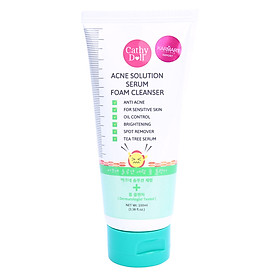 Sữa Rửa Mặt Ngăn Ngừa Mụn Cathy Doll Acne Solution Serum Foam Cleamser (100ml)