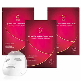 Combo 3 Mặt Nạ Fine-Cotton BUTYBUTY Trái Sung Và Cây Xương Rồng