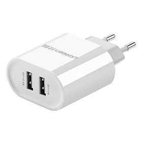 Adapter Sạc Ugreen 2 Cổng USB - Hàng Chính Hãng