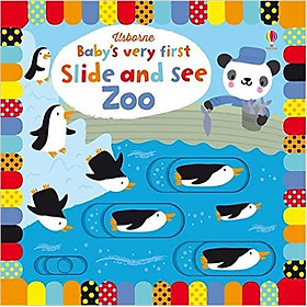 Ảnh bìa Sách tương tác tiếng Anh - Usborne Baby's Very First Slide and See Zoo