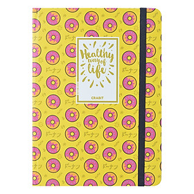 Nơi bán Sổ Tay Kẻ Ngang Crabit Notebuck Healthy Way Of Life 1003c - Vàng (17.5 x 12.5 cm) - Giá Từ -1đ