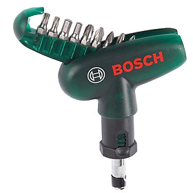 Bộ Mũi Vặn Vít Cầm Tay 10 Món Bosch – 2607019510 (Xanh Đen)