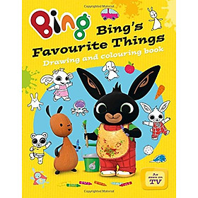 Sách tô màu Bing's Favourite Things Drawing And Colouring Book (Bing Series Book)