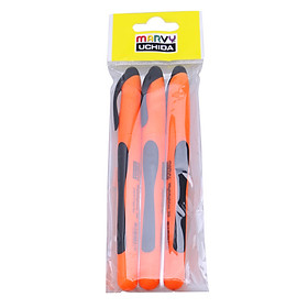 Vỉ 3 Bút Dạ Quang Thân Cao Marvy Uchida - 30