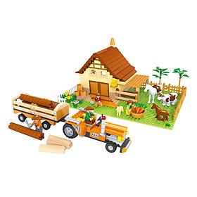 Đồ Chơi Lắp Ráp Ausini - Nông Trại Vui Vẻ - Nông Trại Chăn Nuôi 28901 (626 Mảnh Ghép)