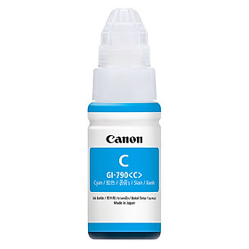 Mực In Canon GI-790 Cyan Cho Máy In G1000, G2000, G3000 - Hàng Chính Hãng