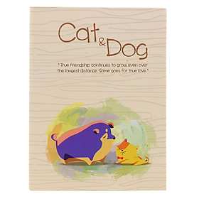 Sổ Vivaone Bìa Giấy Màu Cat & Dog M3 (13 x 18 cm)