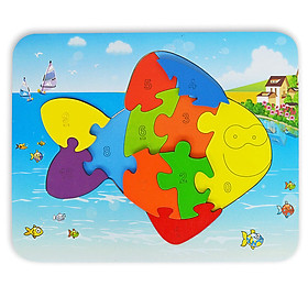 Đồ Chơi Gỗ Ghép Hình Puzzle Tottosi Cá 303011 (11 Mảnh Ghép)