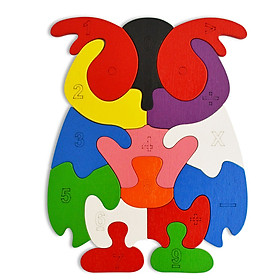 Đồ Chơi Gỗ Ghép Hình Puzzle Tottosi Cú Mèo 303016 (14 Mảnh Ghép)