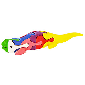 Đồ Chơi Gỗ Lắp Ráp Mô Hình Puzzle 3D Tottosi Hình Thằn Lằn 304021 (7 Mảnh Ghép)