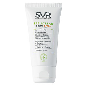 Kem Làm Giảm Mụn Và Chống Nắng SVR Sebiaclear Crème SPF 50 Tuýp 50ml