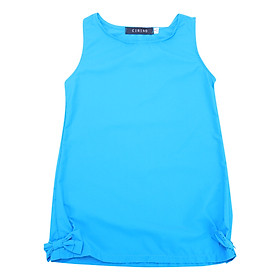 Đầm Bé Dáng Suông Đính Nơ CIRINO D_BE_DNX005 - Xanh Da Trời