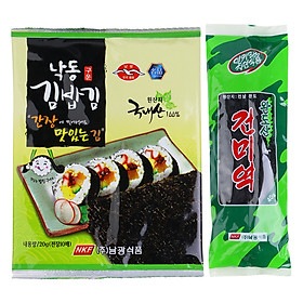 Combo Rong Biển Khô Cuộn Sushi Namkwang Food (20g) + Rong Biển Nấu Canh Nguyên Chất 100% Namkwang Food (40g)