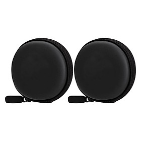 Mua Bộ 2 Hộp Đựng Tai Nghe Cáp Sạc Tròn (Đen) - Hàng Chính Hãng