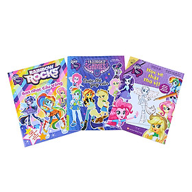 Combo Pony - Friendship Games - Tô Màu Có Hình Dán (Bộ 3 Quyển)