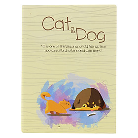 Sổ Vivaone Bìa Giấy Màu Cat & Dog M4 (13 x 18 cm)