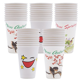 Lốc 50 Cái Ly Giấy Họa Tiết 12Oz FnB CH2 (340ml / Cái)