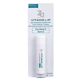 Son Dưỡng Môi Cung Cấp Độ Ẩm Và Giảm Thâm Za Vitamin Lip Sunscreen SPF26 (4.5g) - 41531