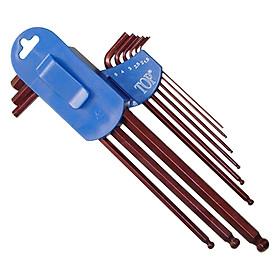 Mua Bộ Lục Giác 9 Cây Hệ Mét Xi Nâu 1.5 - 10 mm TOP AWT-30004-BK