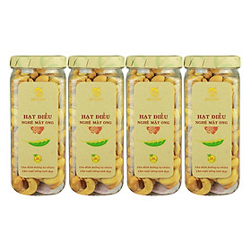 Combo 4 Hũ Hạt Điều Nghệ Mật Ong Hải Long (250g / Hũ)