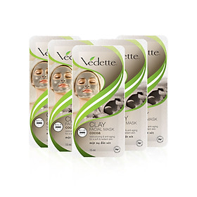 Lô 5 Mặt Nạ Đất Sét Vedet Cocoa 15g