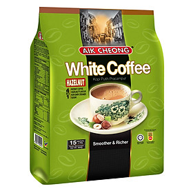 Cà Phê Trắng Hạt Phỉ 4 Trong 1 Aik Cheong (15 Gói x 40g)