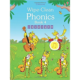 Sách tẩy xóa tiếng Anh - Usborne Wipe-Clean Phonics Book 4