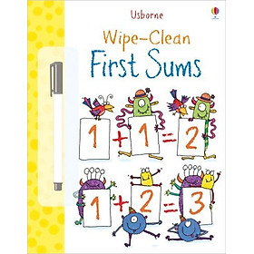 Sách tẩy xóa tiếng Anh - Usborne First Sums