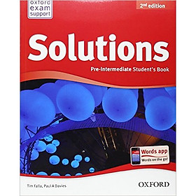Nơi bán Solutions (2 Ed.) Pre-Inter: Student Book - Paperback - Giá Từ -1đ