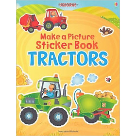 Usborne Make a Picture Sticker Book Tractors