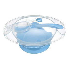 Bộ Chén Ăn Kèm Thìa Có Đế Dính Kuku KU5395
