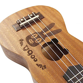 Mua Ukulele Concert Gỗ Khắc Hình Tai Thỏ KBD 33A18-BE
