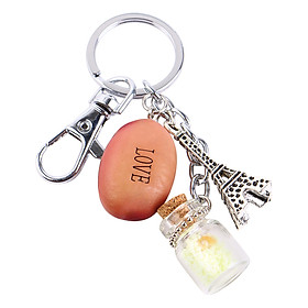 Móc Khóa Hạt Đậu - Tháp Eiffel - Hũ Ước - Love