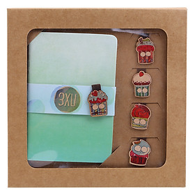 Set 5 Bookmark Gỗ Nam Châm Cupcake 