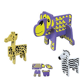 Đồ Chơi Gỗ Thú Lắp Ráp 3D Winwintoys 60532