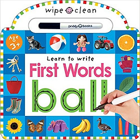 Wipe Clean : Learn to Write First Words (Priddy Books) (Board book)