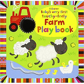 Ảnh bìa Sách tương tác tiếng Anh - Usborne Baby's very first touchy-feely Farm Play book