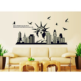 Decal Dán Tường Thành phố New York Dạ Quang Binbin PK94 (65 x 130 cm)