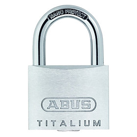 Ổ Khóa Titalium Abus 64Ti/50 (50mm) - Trắng bạc