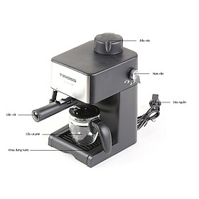 Máy Pha Cà Phê Espresso Tiross TS-621 (4 bar) - Hàng Chính Hãng