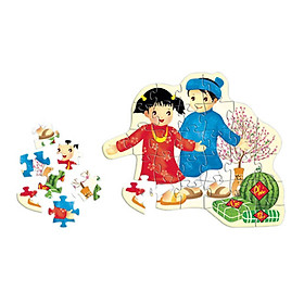 Đồ chơi xếp hình bé vui tết Winwintoys 66462