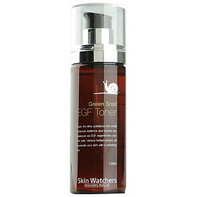 Nước Hoa Hồng Ốc Sên Skin Watchers Green Snail EGF Toner 120ml - SW1103