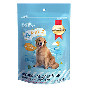 Đồ Ăn Chó Bánh Xương Khoáng Chất Giúp Xương Hông Khỏe Mạnh và Năng Động SmartHeart (100g)