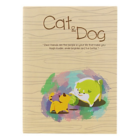 Sổ Vivaone Bìa Giấy Màu Cat & Dog M7 (13 x 18 cm)