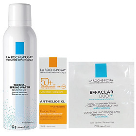 Combo Kem Chống Nắng SPF50+ UVB & UVA Và Nước Khoáng Làm Dịu Da + Kem Dưỡng Giảm Mụn La Roche-Posay - 100771313