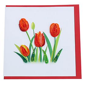 Thiệp Giấy Xoắn Việt Net - Flower 15x15 VN2NN115SJANN