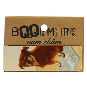 Bookmark Nam Châm Kính Vạn Hoa - Con Chó Nhỏ Mang Giỏ Hoa Hồng: Batô