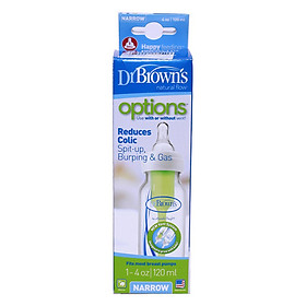 Bình Sữa Nhựa PP Cổ Thường Dr.Brown's Options (120ml)