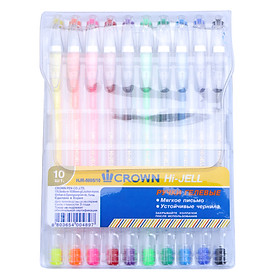 Vỉ 10 Bút Gel Crown HJR-500