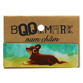 Bookmark Nam Châm Kính Vạn Hoa - Con Chó Nhỏ Mang Giỏ Hoa Hồng: Êmê